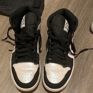 Nike Black and White High-Top Sneakers